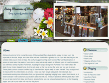 Tablet Screenshot of livingmemoriesofmaui.com